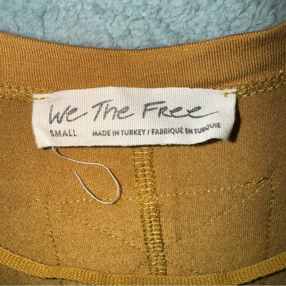 We The Free Moon Dance Longsleeve Shirt Size Small Mustard Yellow - Picture 3 of 8